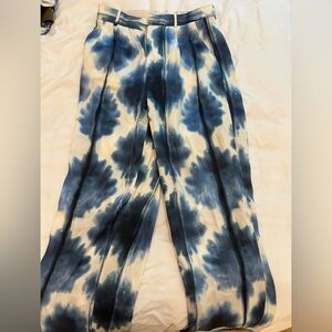 Zara Blue and Cream trousers